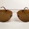 Gold Unisex F&F - Pilot Style Sunglasses (F153)