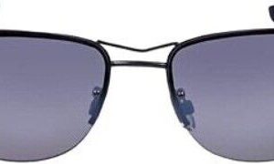 Foster Grant Drivers Sunglasses Men's Gunmetal Large Lens Semi Rimless (i14)