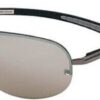 Foster Grant Drivers Sunglasses Men's Gunmetal Large Lens Semi Rimless (i14)