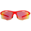 Foster Grant Sunglasses Men's Ironman IF 1802 Neon Red Wrap Around Semi Rimless