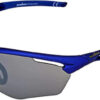 Foster Grant Sunglasses Men's Ironman Semi Rimless Wrap Frame Metallic Navy (i54