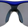 Foster Grant Sunglasses Men's Ironman Semi Rimless Wrap Frame Metallic Navy (i54