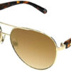 Foster Grant Sunglasses Women's Pilot Gold Link Tortoise (i2)