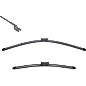 Valeo Silencio FLAT WIPER Blade Set - Front - 26"/14" - Fits Fiat, Hyundai, Kia,