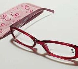 Quality Foster Grant Reading Glasses - Pink Emma Including Case (A28)