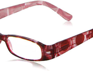 Women's Chantilly Ruby Reading Glasses +1.50 Includes Soft Case (F32)