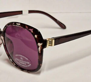 Women's Papaya - Fashion Large Lens Purple Sunglasses (K24)