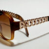 Stylish Women's Gold/Tort Large Lens Sunglasses (F100)