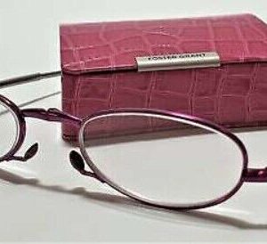 FOSTER GRANTS BRIGHT PINK Reading Glasses - FOLDING -MICROVISION -RRP £25