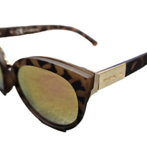 River Island Sunglasses Brown Animal Print & Gold (A235)