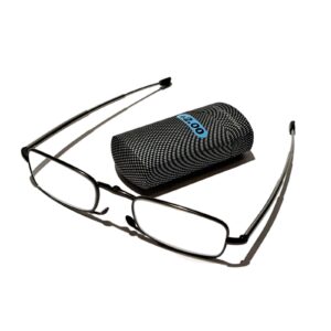 Sight Station - CARBON EFFECT CASE & FOLDING GLASSES - QUALITY MICROVISION (C...