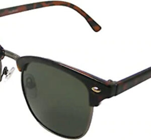 Foster Grant Sunglasses Unisex Polarised Retro Tortoise Round Lenses (i63)
