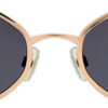 Foster Grant Retro Geometric Sunglasses Gold (D193)
