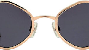 Foster Grant Retro Geometric Sunglasses Gold (D193)