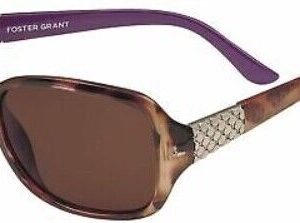 Foster Grant Women's Libretto Polarised Sunglasses Tort/Purple (i27)