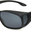 Solar Shield Large Fits Over Prescription Glasses Polarised Black (A221)