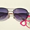 BOOTS FASHION SUNGLASSES - 100% UVA & UVB PROTECTION - ROSE GOLD/PINK (E180)