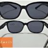 SOLARIS Quality Women's cat eye Sunglasses Cat3 Filter - Black/Clear (F103)