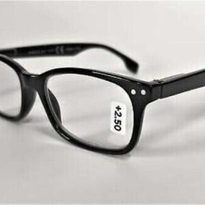 Reading Glasses +2.50 - Charlie Blk - robust Sight Station Quality (F2)