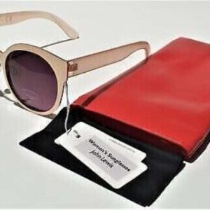 John Lewis - Women's Rose Gold & Pink SUNGLASSES with case - Cat Filter 3 (F135)