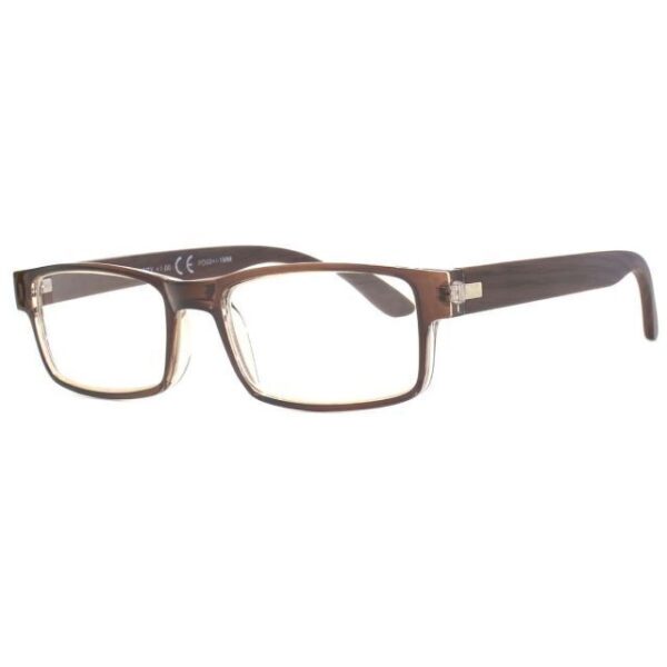 FOSTER GRANT SIGHTSTATION READING GLASSES - KENT WOOD EFFECT (F13)