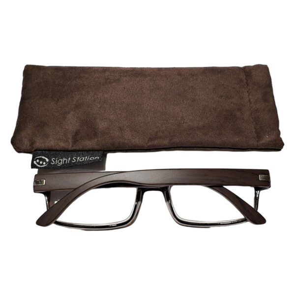 FOSTER GRANT SIGHTSTATION READING GLASSES - KENT WOOD EFFECT (F13)