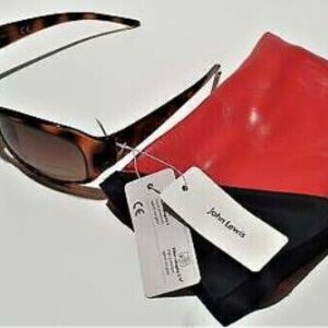 John Lewis - UNISEX SUNGLASSES - Tortoise (456-40401) + Protective Case (F137)