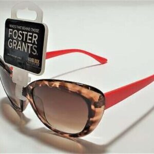 Foster Grants Ladies SUNGLASSES - Coral - Stylish Pink & Tort (E110)
