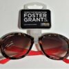 Foster Grants Ladies SUNGLASSES - Coral - Stylish Pink & Tort (E110)