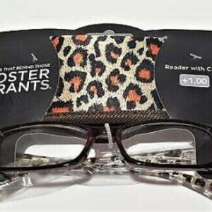 FOSTER GRANT READING GLASSES - LARA - BROWN COMPLETE WITH PROTECTIVE CASE (H118)