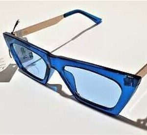 Urban Outfitters Sunglasses RETRO INDIE CAT EYE - Blue Sliver - blue tint lens (
