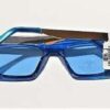 Urban Outfitters Sunglasses RETRO INDIE CAT EYE - Blue Sliver - blue tint lens (