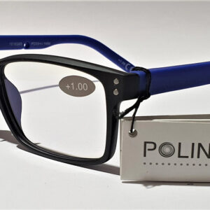 Polinelli® MILANO Quality Premium Reading Glasses - Black / Blue