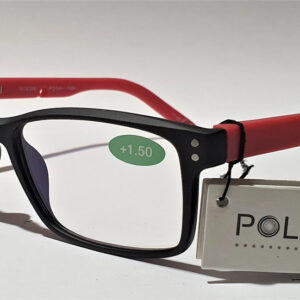 Polinelli® MILANO Quality Premium Reading Glasses - Black / Red
