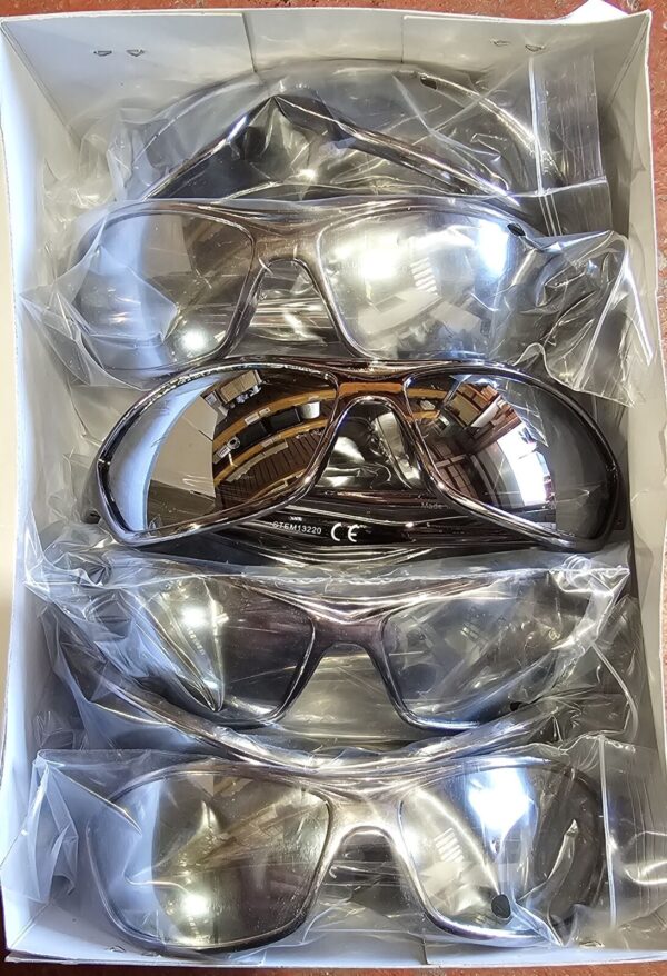 Men's Sport Silver Sunglasses Job Lot Box of X12