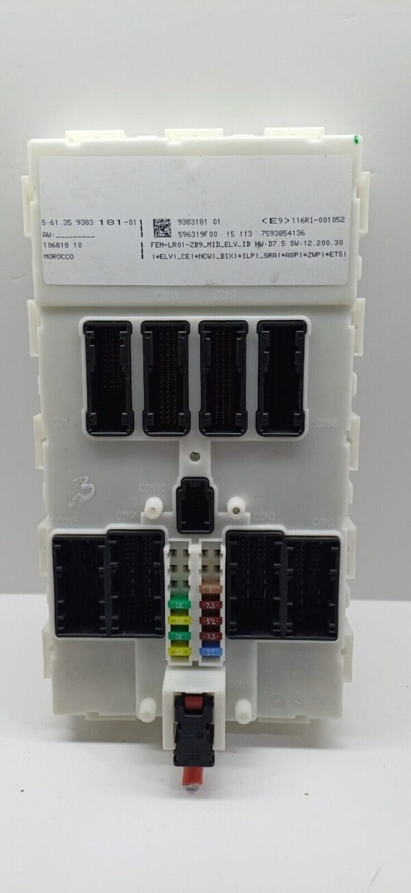 BMW 1 SERIES BODY CONTROL MODULE BCM REAR 9383181 F20 F21 2015