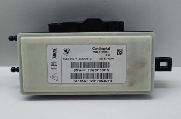 BMW 5 SERIES AIRBAG CONTROL MODULE ECU 9280186 F10 F11 2013