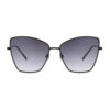 Foster Grant Women's Teagan Black Large Lens Sunglasses (i123)