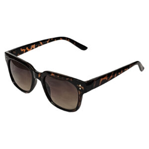 TOPMAN Brown Tortoise Sunglasses + Soft Case (L2)