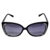 Woman's Gloss Black With Diamante's (N33)