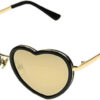 Foster Grant Unisex Heart Mirror Lenses Festival Collection Sunglasses (i132)