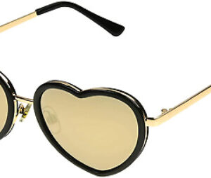 Foster Grant Unisex Heart Mirror Lenses Festival Collection Sunglasses (i132)