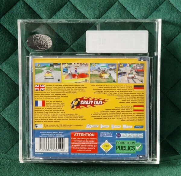 Graded UKG - Sega Dreamcast - 85 NM+ - Crazy Taxi - New Sealed