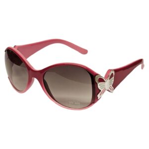 Pink Children's Kids Butterfly Sunglasses (L3)