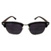 Retro Style Round Sunglasses Black/Silver (DSA34)