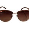 Round Retro Brown Sunglasses Ladies / Men's (G123)